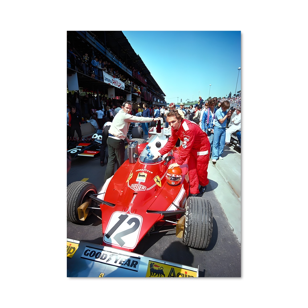 Poster Ferrari Vitesse pilote